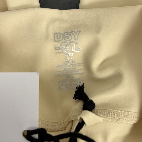 Daisy Street Active Dsy St Leggings Yoga Pants Size 8 US Small New Light Yellow - Picture 10 of 10